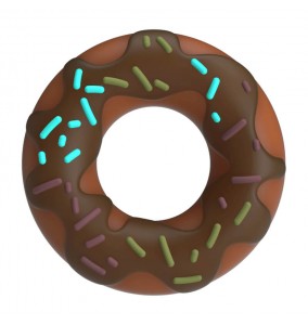 PRETTY LOVE - Choco Super Donut Cock Ring (Brown)
